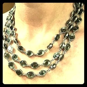 Banana Republic Green Three Strand Necklace
